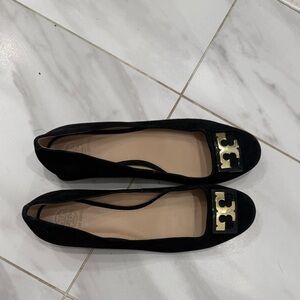 Tory Burch Black Suede Gigi Pumps